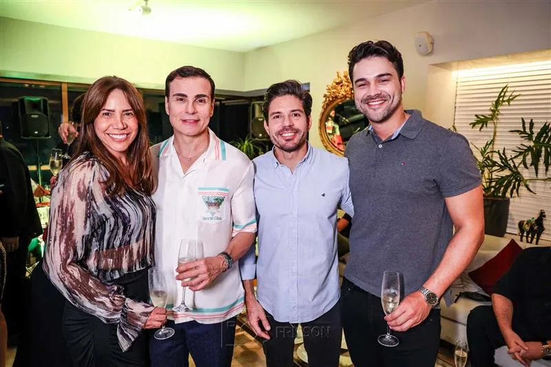 Alessandra Brasileiro, Rodrigo Maia, Rafael Luna e Manuel Neto