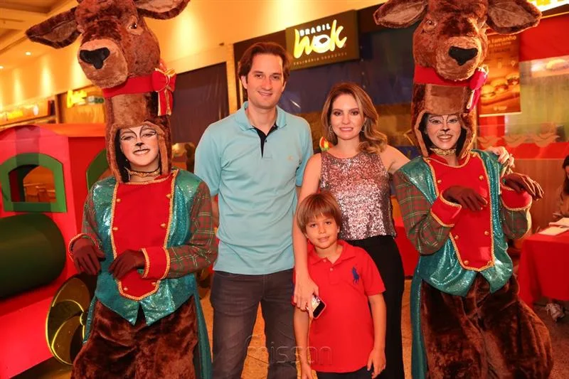 Daniel, Denise e Benício Pio