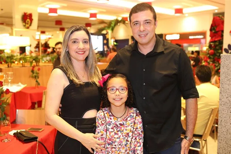 Danielle, Luisa e Oswaldo Scaliotti