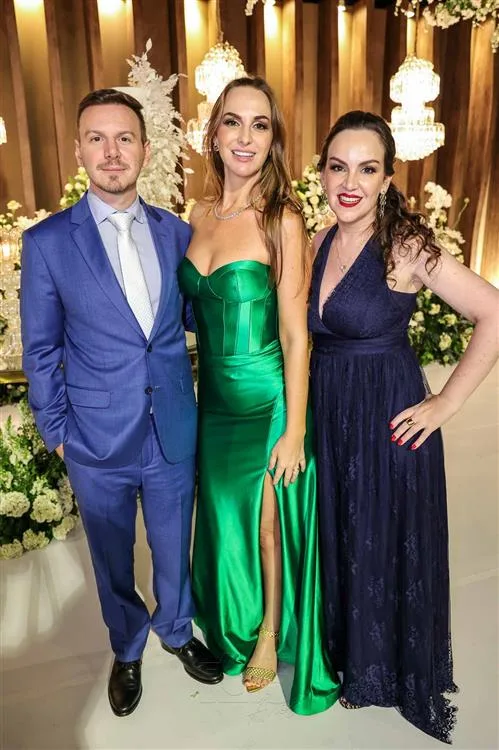 Arthur, Patricia e Andrea Bernardes