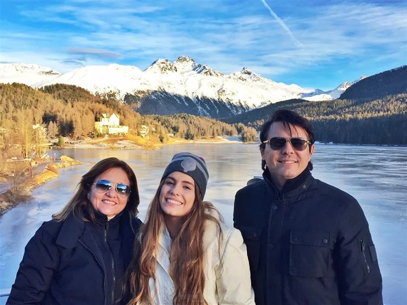 Teresa, Beatriz e Tarcísio Porto