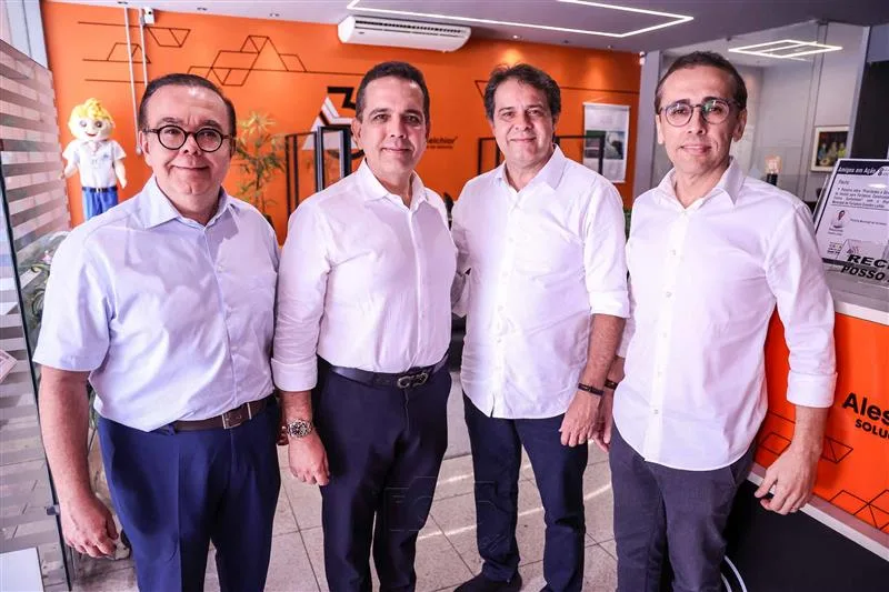 Alessandro, Germano Belchior, Evandro Leitão e Delano Belchior