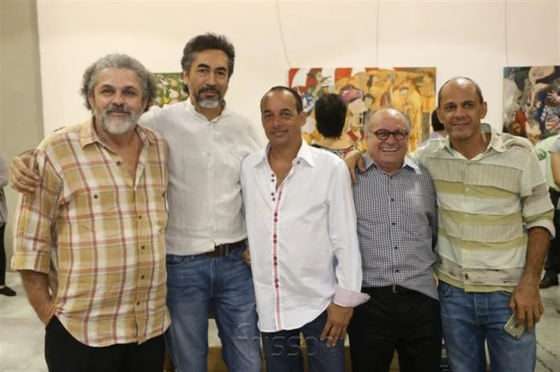 Cláudio César, Fernando França, Ricarto Tavares, Vando Figueiredo e Mano Alencar