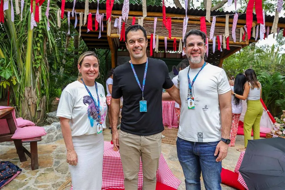 Clarisse Linhares, Felipe Lima e Lucas Brasil