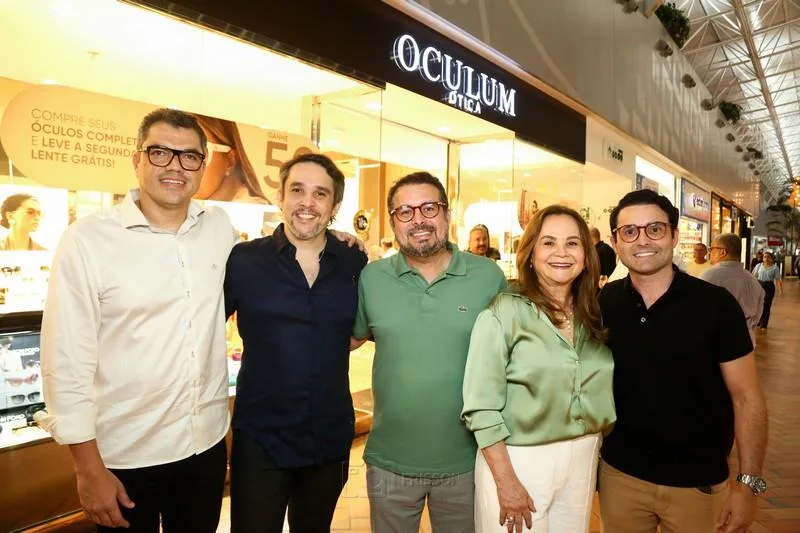 David Holanda, Thiago Augusto, Leonardo Chaves, Isabel e Lívio Chaves