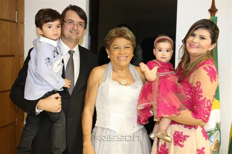 Arthur, Edilson Pinheiro, Lucimar Martins, Letícia e Michelinne Pinheiro
