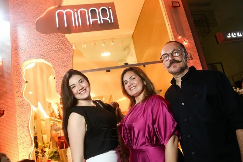 Anna Luiza, Elane e Guilherme Teixeira