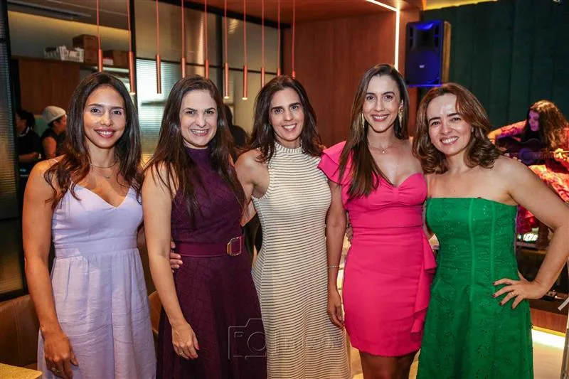 Camila Vieira, Samia Farias, Jeritza Rocha, Talita Nóbrega e Eveline Pierre