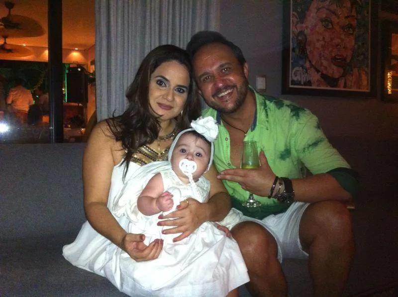 Janille Brasileiro, Maria Valentina e Evandro Melo