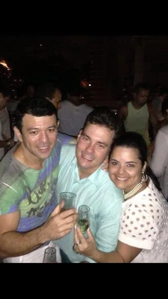 Alan Carvalho, Miguel Filho e Renata Ferreira