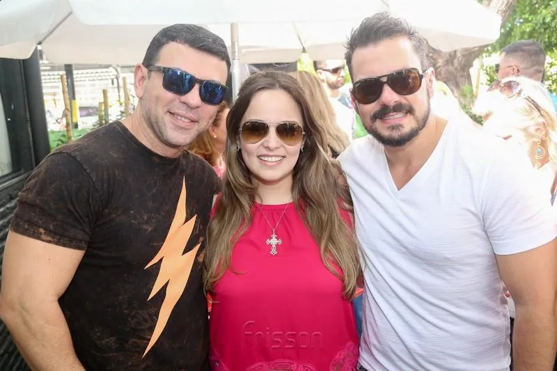 Alan Carvalho, Justine Ramalho e Miguel Filho