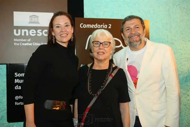 Debora Sombra, Adélia Borges e Élcio Batista