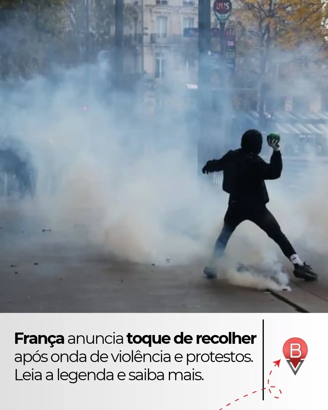 O governo francês anunciou toques de recolher localizados após os protestos de 17 de outubro contra o aumento do custo de vida e a deterioração dos serviços públicos. As manifestaç