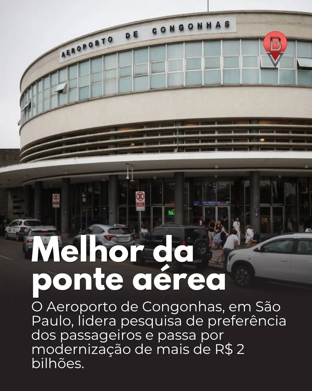 O Aeroporto de Congonhas, em São Paulo, conquistou o primeiro lugar na categoria de melhor aeroporto da pesquisa “Os Melhores da Ponte Aérea”, realizada pelas revistas Veja São Pau